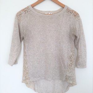 Boutique Lace 3/4 sleeve top